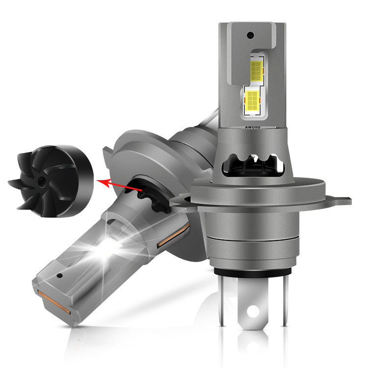 H4 Car Led Headlight Design With Fan