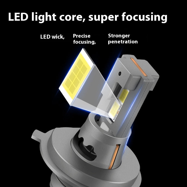 H4 Car Led Headlight Design With Fan