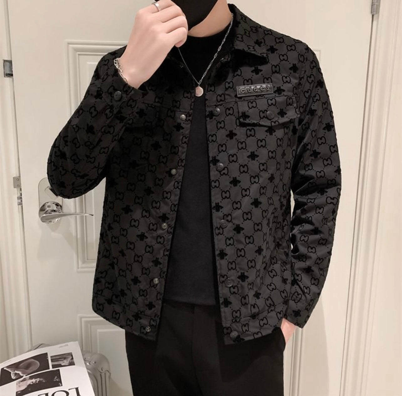 Veste brodée GG