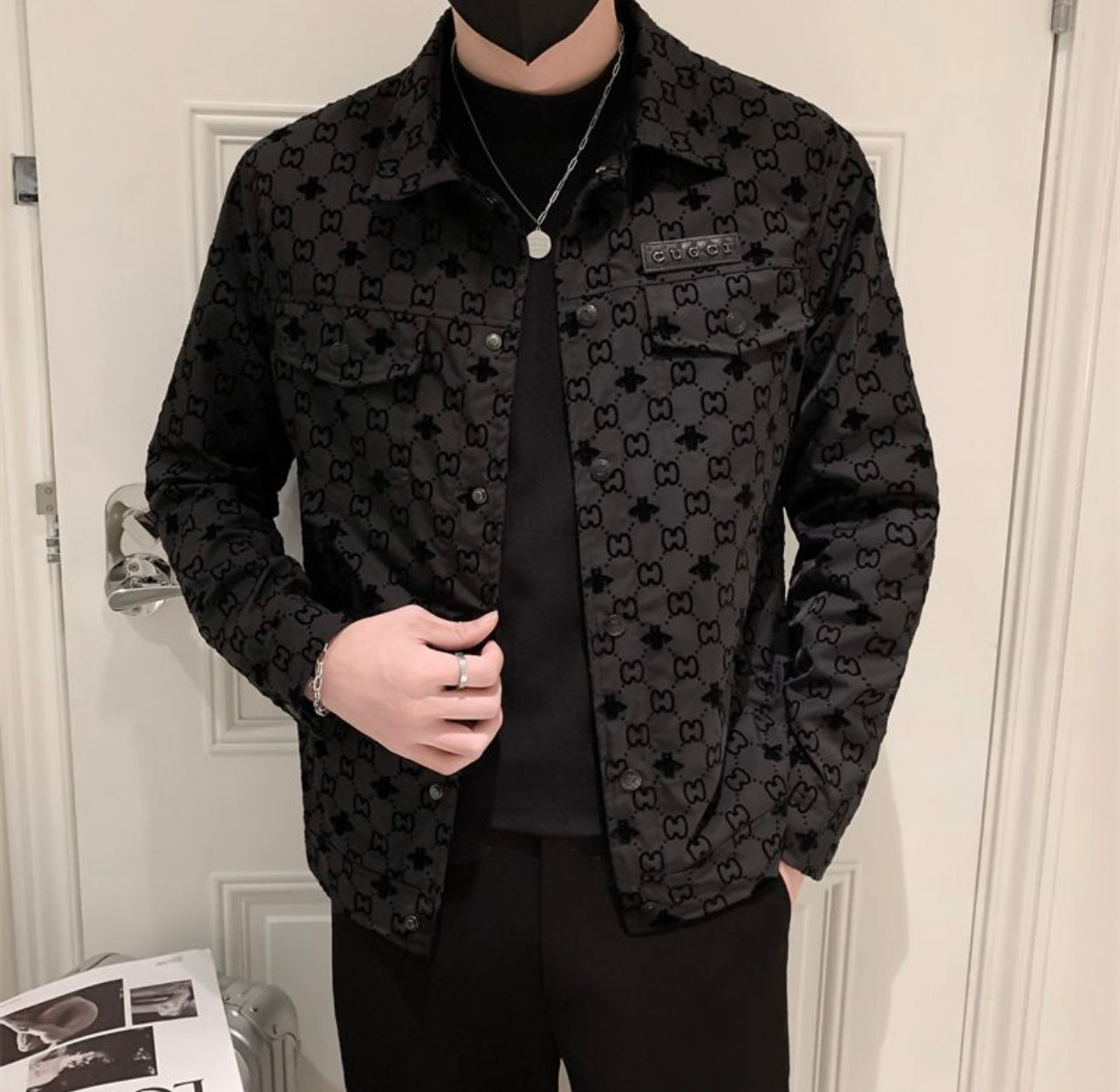 Veste brodée GG