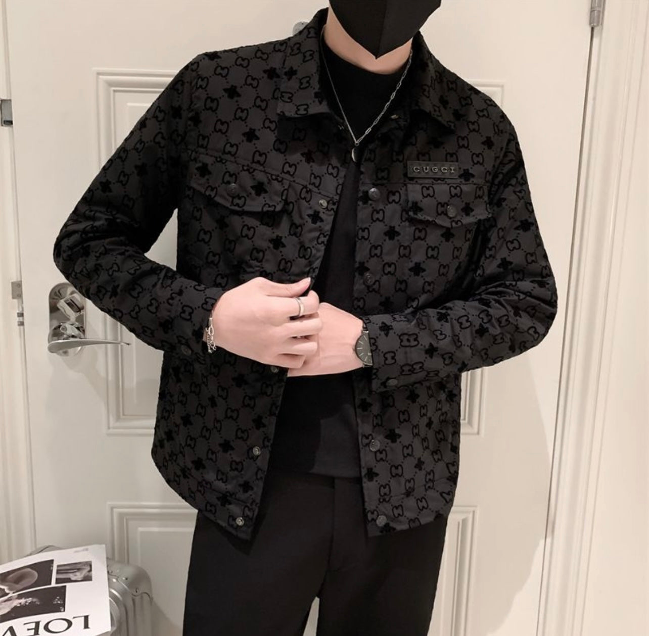 Veste brodée GG