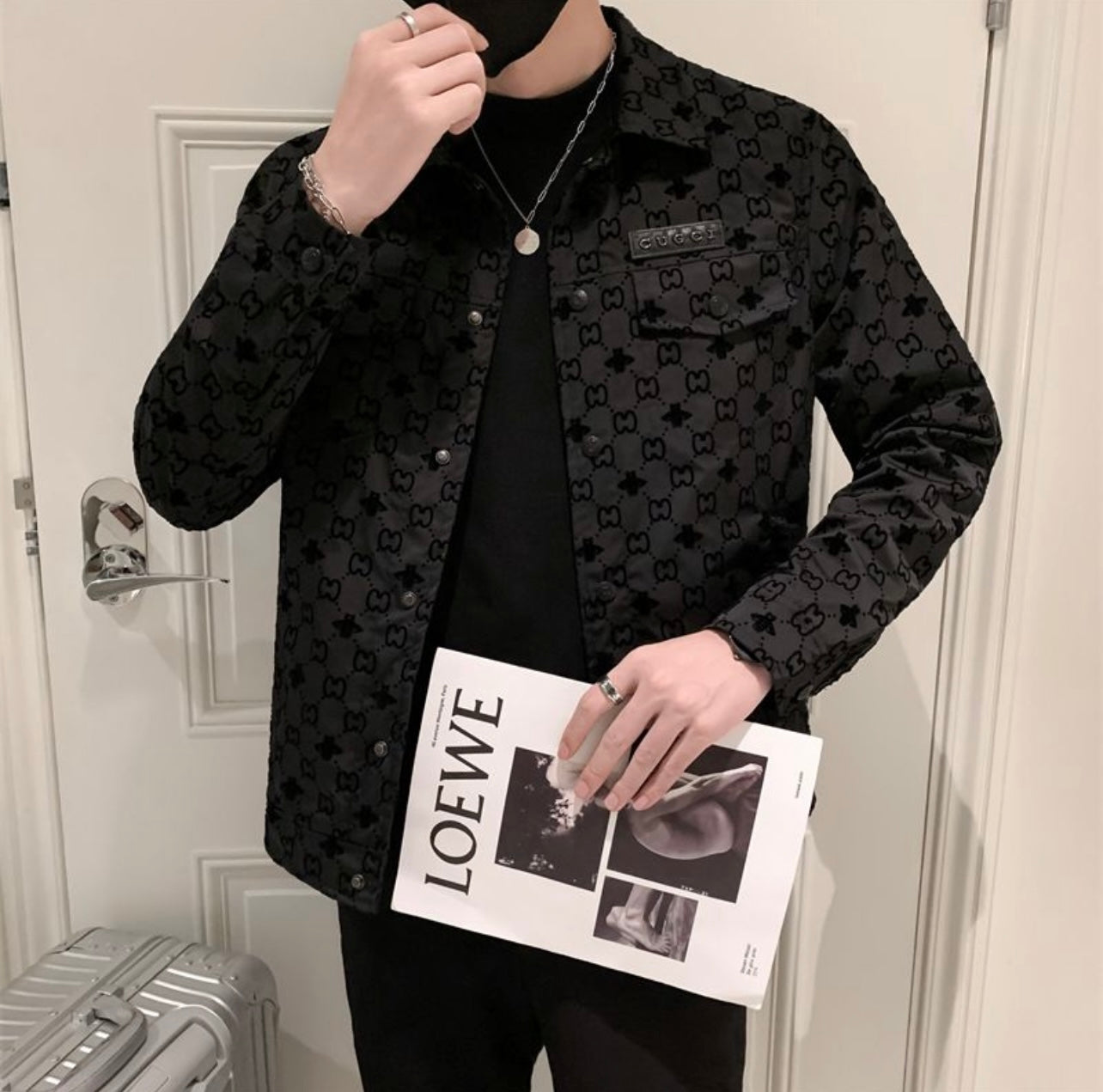 Veste brodée GG